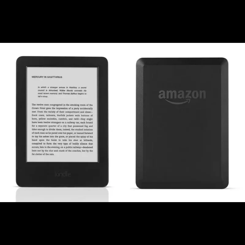 قارئات الكتب الإلكترونية 4GBKindle 7th مقاس 6 بوصات بدون إضاءة خلفية قابلة للتسجيل وشاشة حبر إلكتروني واتصال WIFI ولغات متعددة