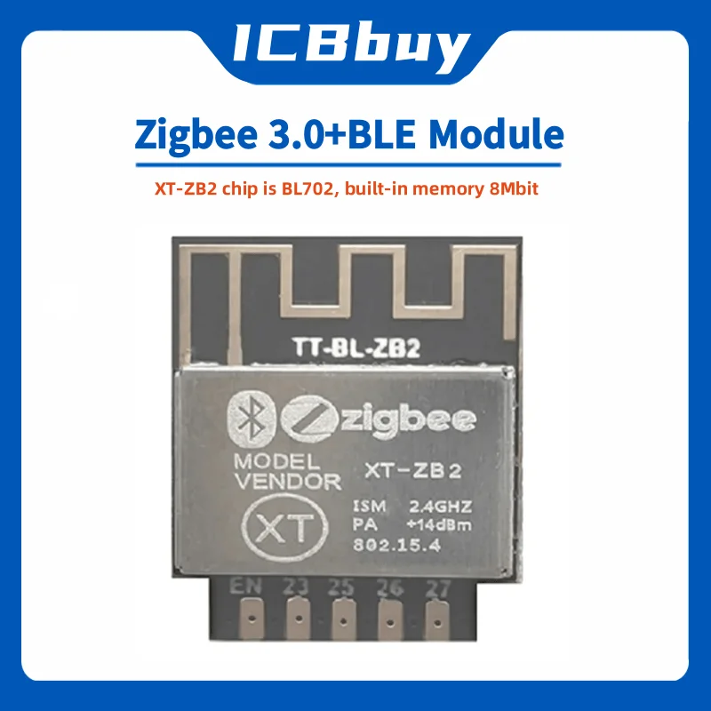 Zigbee 3.0+BLE 5.0 przezroczysta transmisja XT-ZB2 BL702 moduł o niskim poborze mocy i wysokiej wydajności