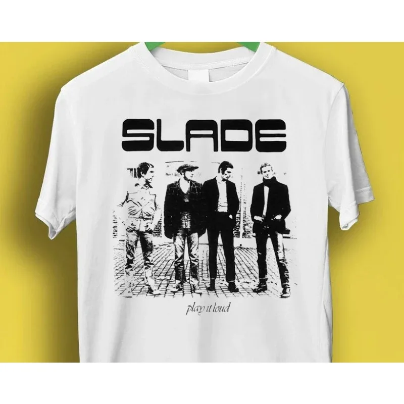 Slade Music Rock 70s Design Meme Gift Tee Gamer Cult Movie Music T Shirt
