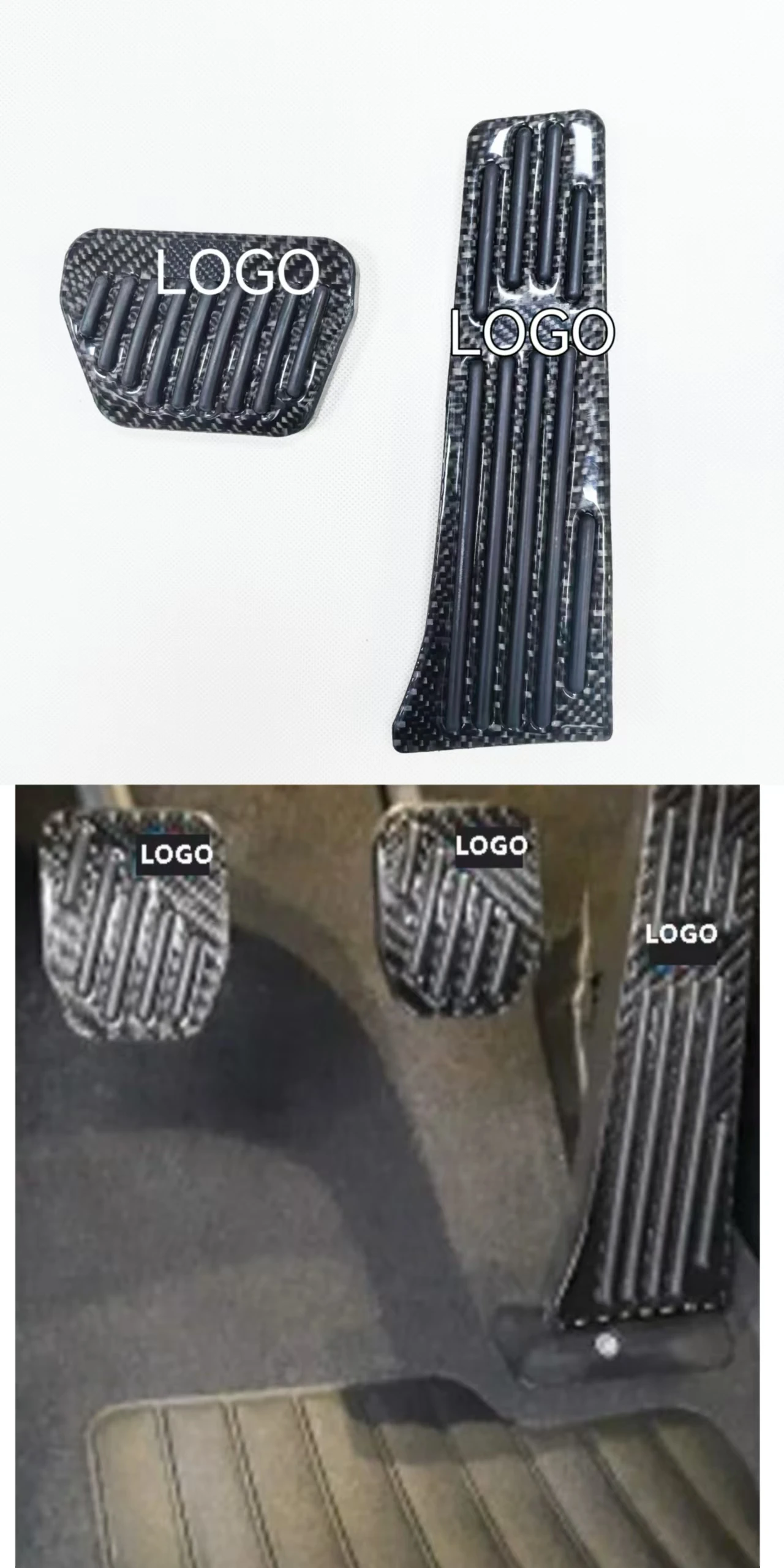 For 5 6 7 Series F01 F07 F10 F11 F06 F13 X3 F25 X4 F26 Z4 E89 E85 Car Foot Rest Pedal Fuel Brake Pedal Cover Pad Accessories