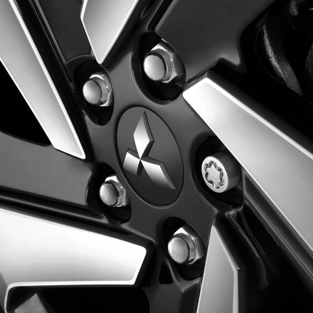 4pcs 60mm Car Wheel Center Hubcaps Emblem Sticker Auto Logo Decals Accessories For Mitsubishi RalliArt ASX Pajero Montero Lancer