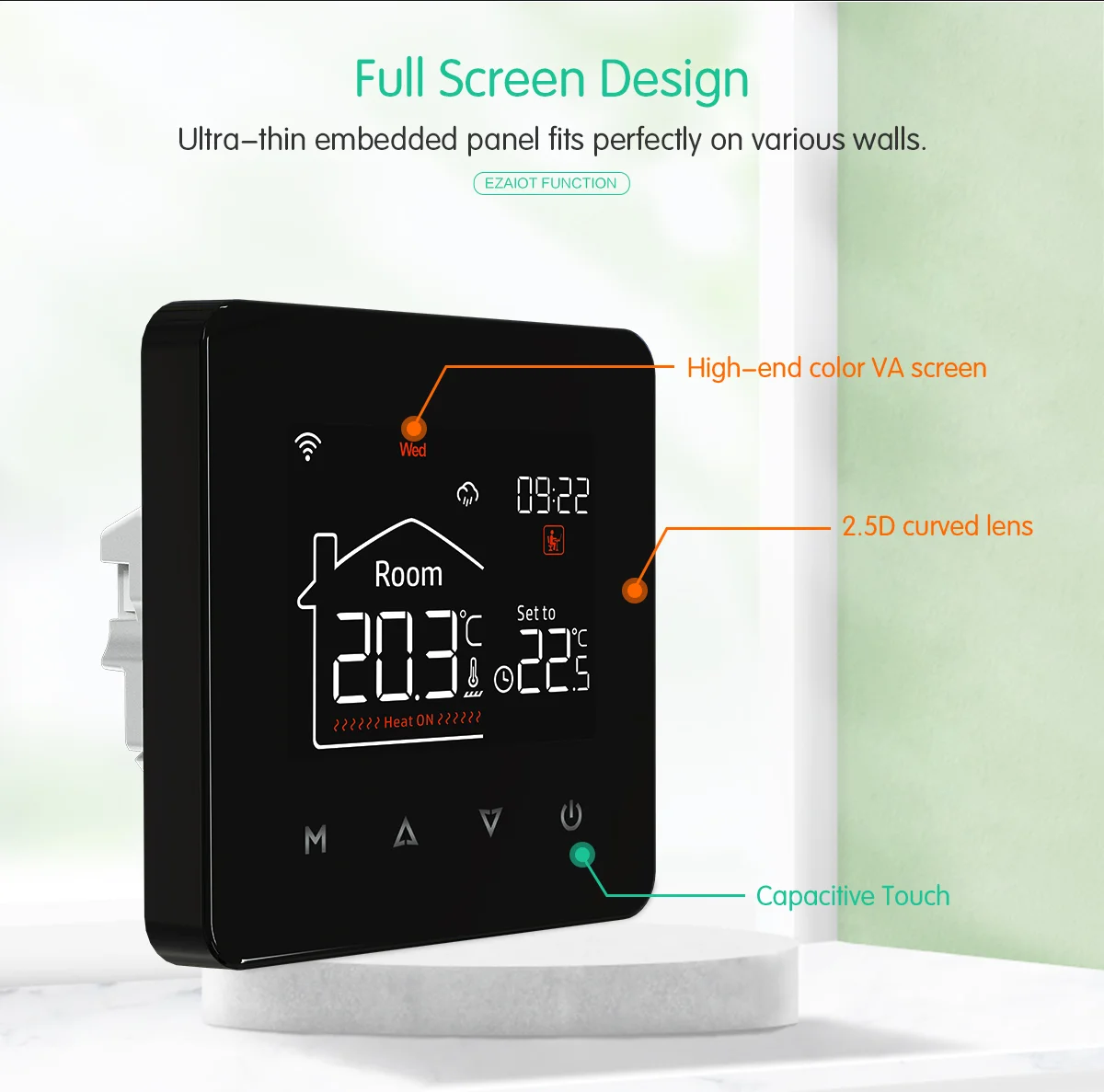 Tuya WiFi Smart Thermostat, Ferngesteuerter Temperaturregler, Sprachsteuerung für Google Home, Alexa, Alice, 16A Elektrische Fußbodenheizung, 3A Wasserheizung, Gasboiler-Thermostat – Detail 3