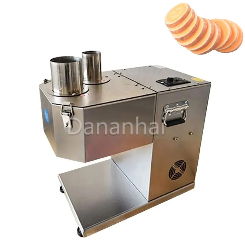 Electric Commercial Potato Lotus Root Slicer Multifunctional Lemon, Apple, Radish Slicer