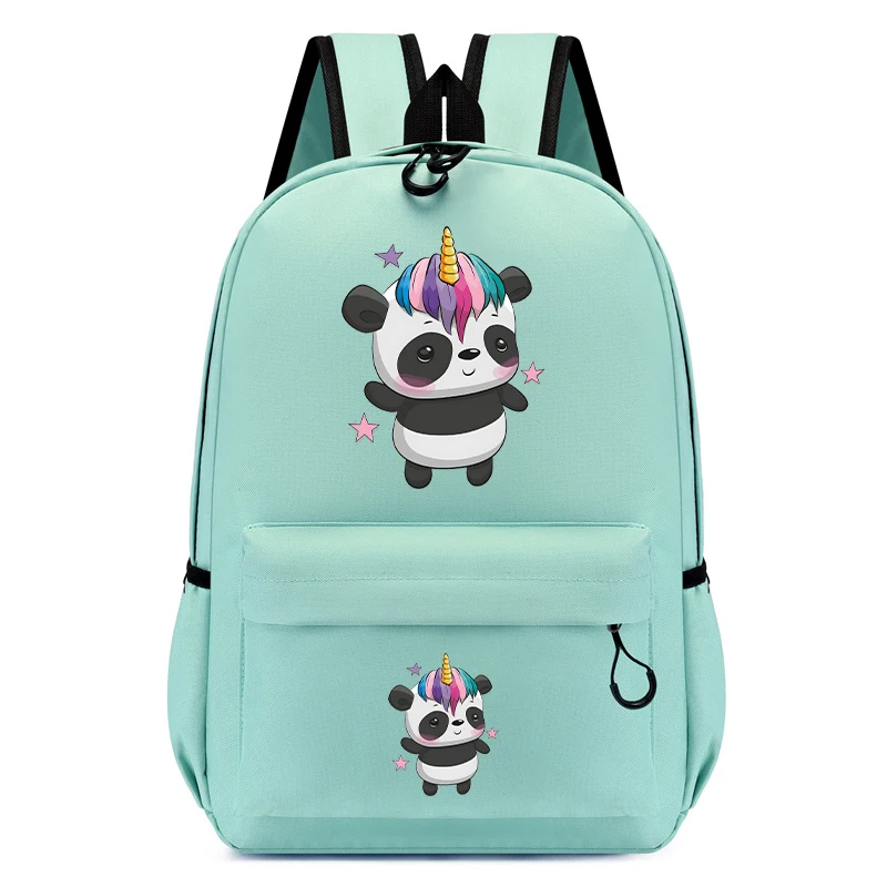 Mochilas escolares con Panda de dibujos animados para niños y niñas, morral de animales para guardería, de 2 a 5 años