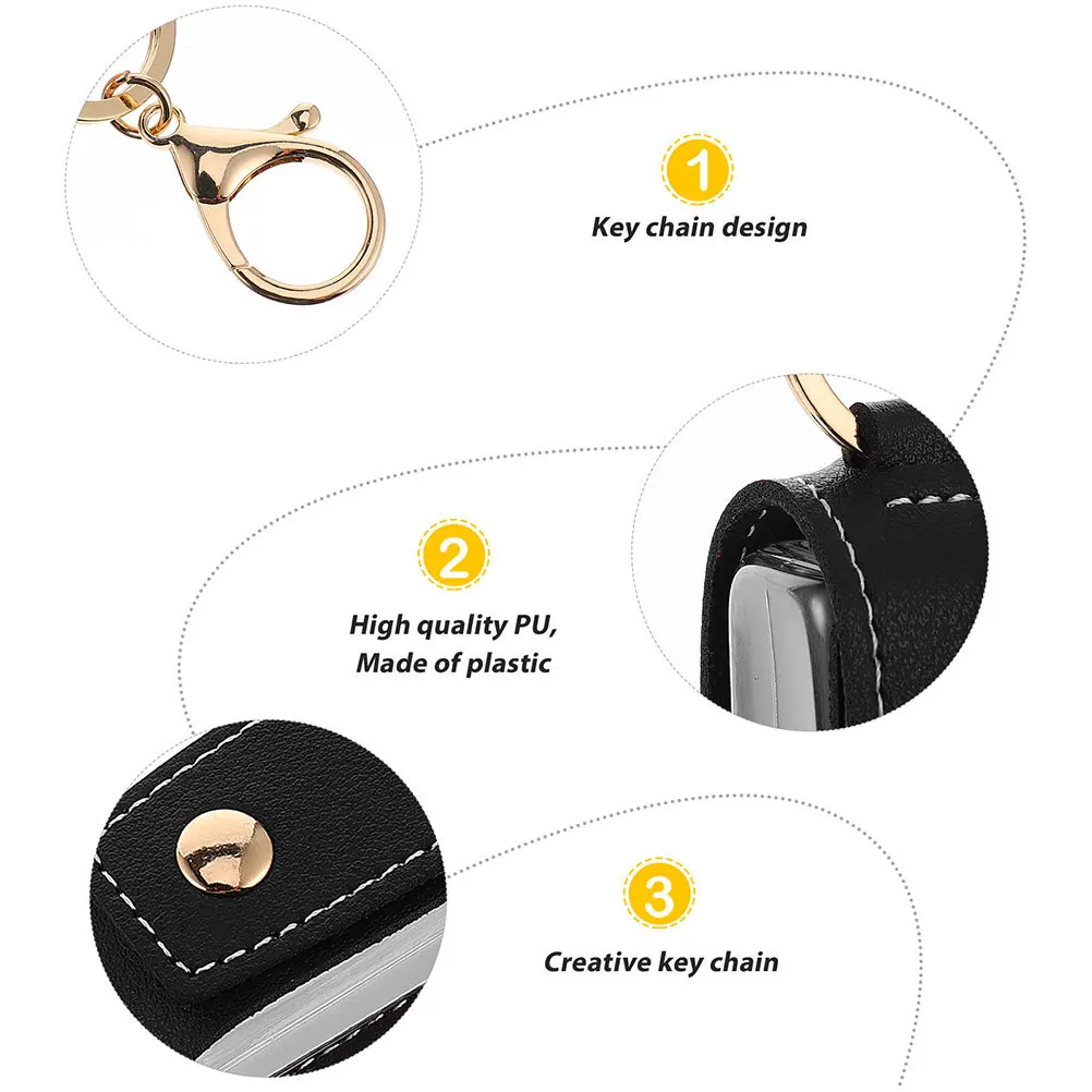 4 مجموعة 30 مللي زجاجات السفر القابلة لإعادة الملء المفاتيح مانعة للتسرب أدوات الزينة الحاويات حامل بولي Pu المحمولة غسول تخزين الصابون ل