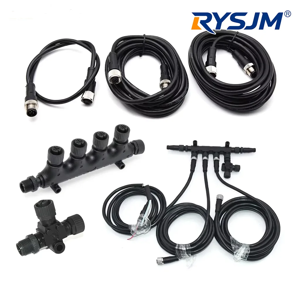 NMEA 2000 Cable Adapter Marine Boat NMEA 2000 Starter Kit T-type 5PIN Connector Adapter Cables 0.5M 1M 2M 3M 4M Length Wiring