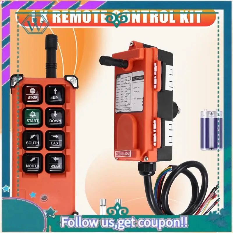

A75Q-F21-E1B AC 380V Wireless Industrial Remote Control Switch Is Crane Remote Control And Receiver For Crane Control Crane