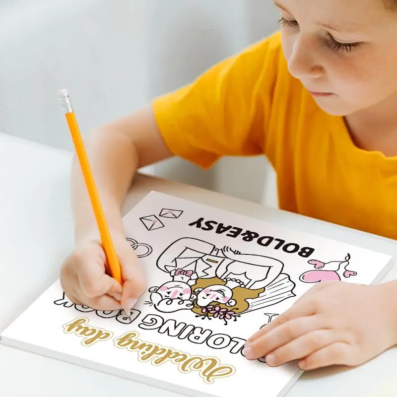 Wedding Coloring Books For Kids Wedding Day Coloring Activity Book For Kids 40 Pages Coloring Wedding Place Mats Children's