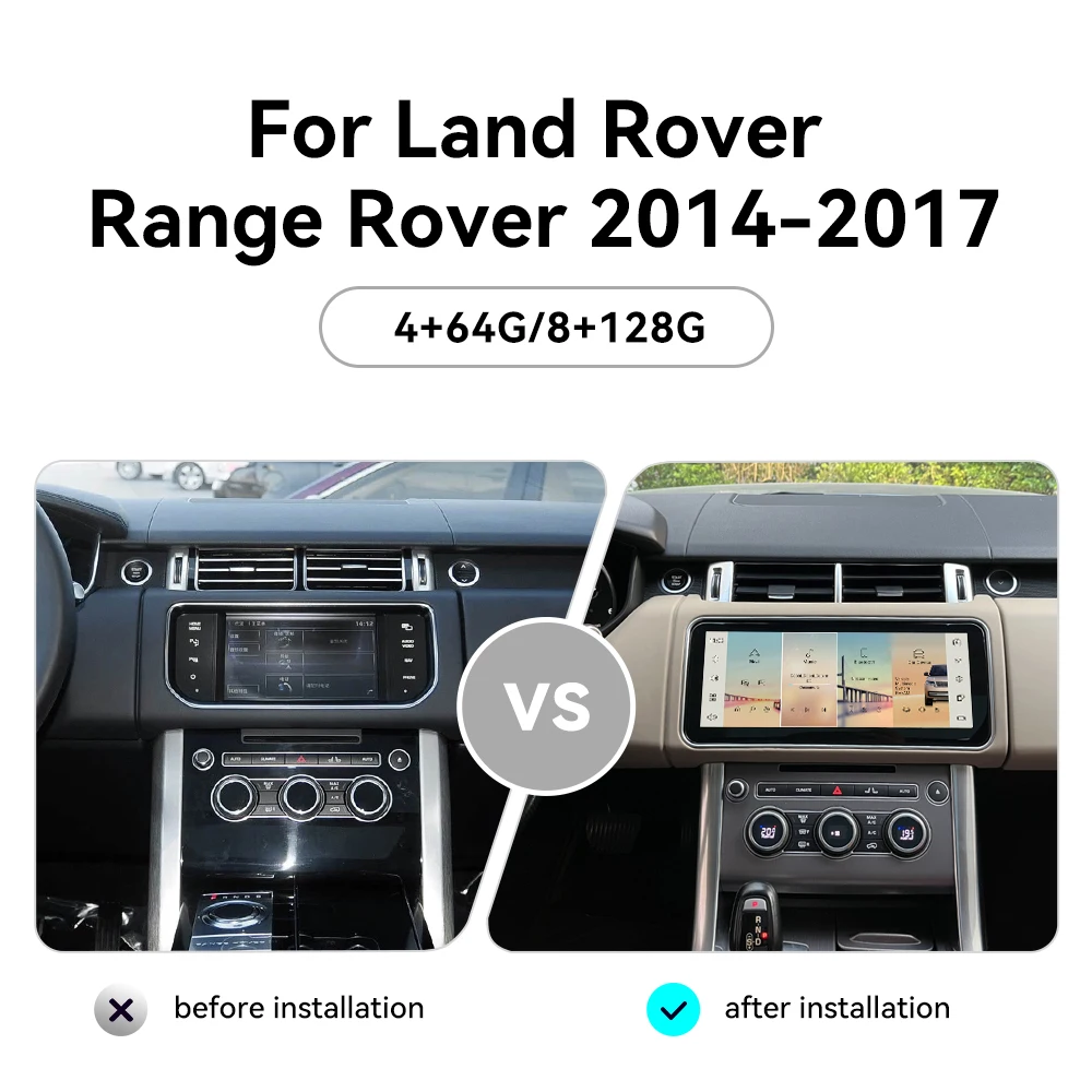 12.3 "ستيريو تلقائي لسيارة لاند روفر سبورت L494 Vogue L405 2013-2017 ترقية إلى 2022 أندرويد 14 وحدة رأس ملاحة الوسائط المتعددة للسيارة #2