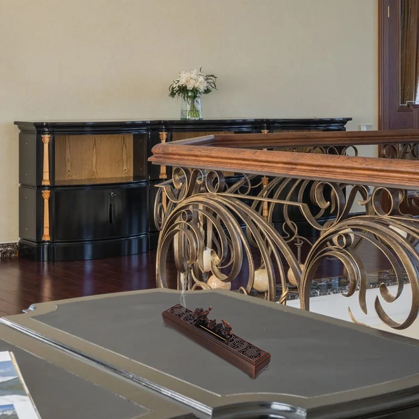 

Line Xiang Lu Vintage Tabletop Incense Stick Holder For Home Decor Aroma Burner Sleep Relaxation Desktop Ornament Retro