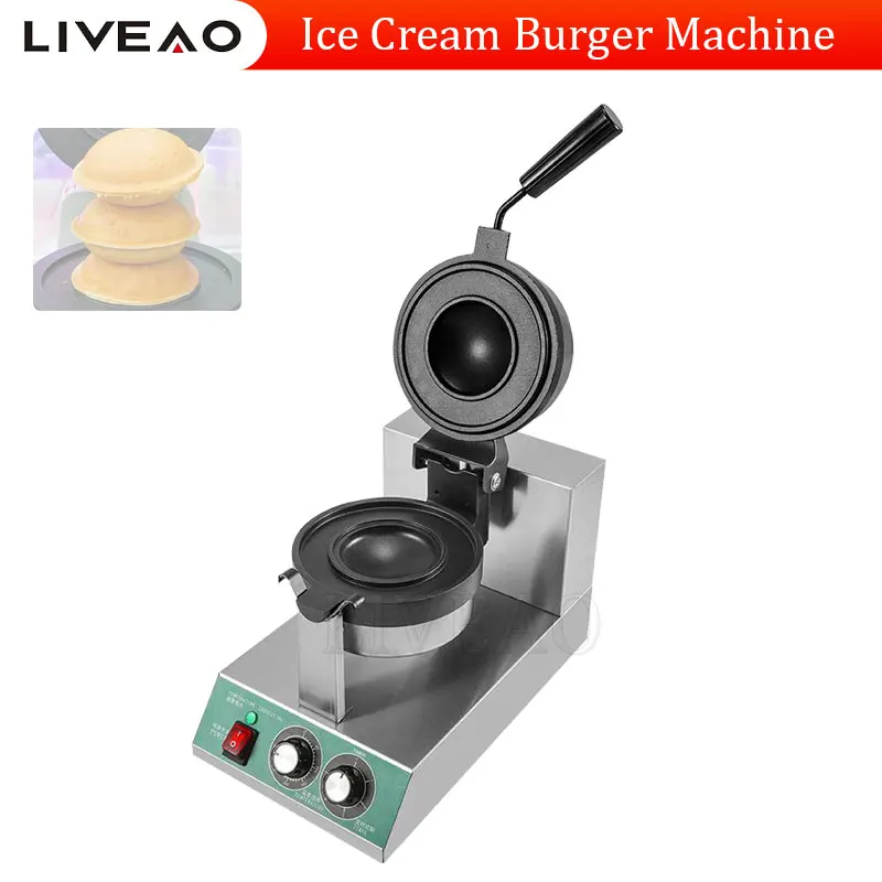 UFO Burger Maker Makinesi Dondurma Hamburger Presi Sap Tokalı Sandviç Makinesi