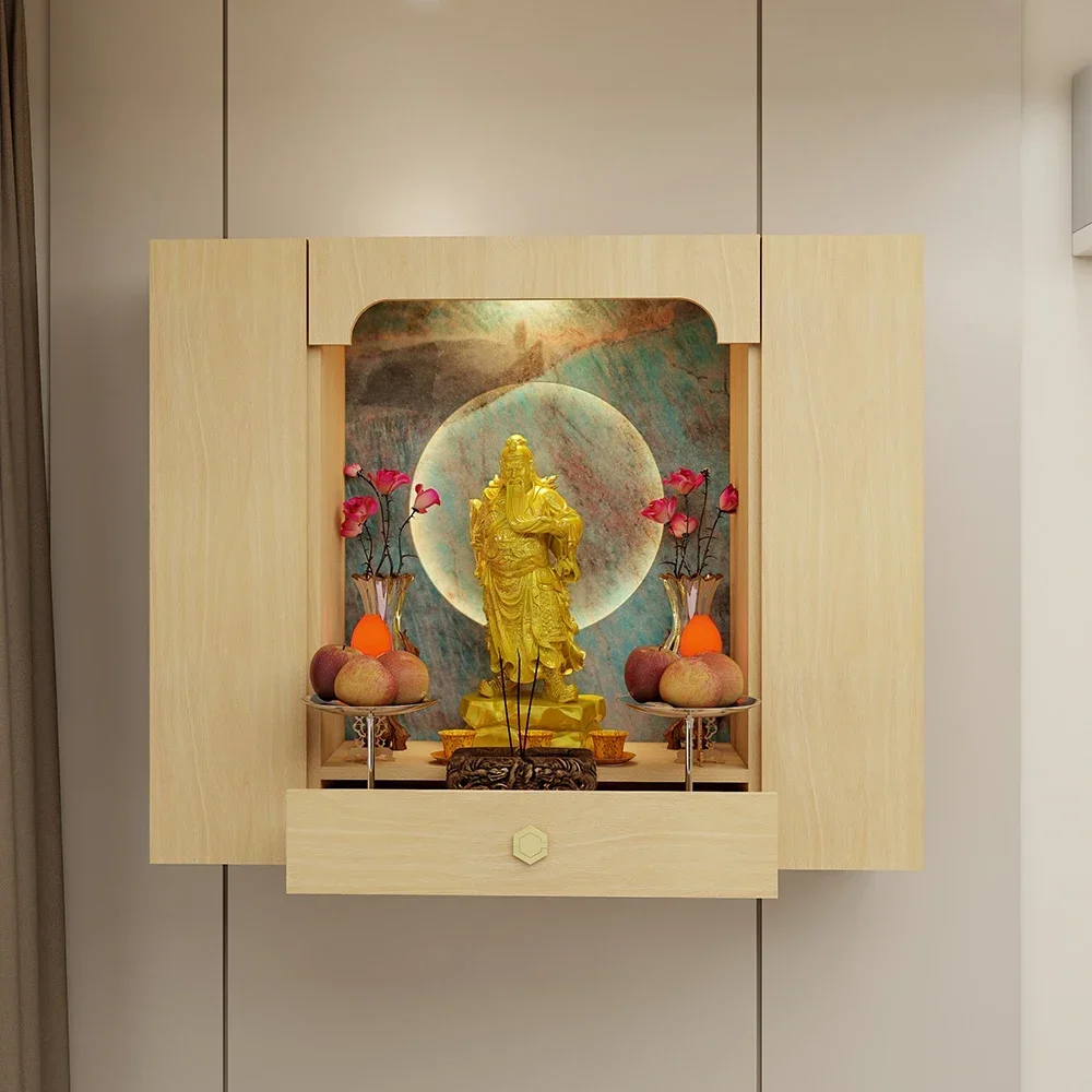 Guan Gong statue offering table God of Wealth placed a new Chinese offering table