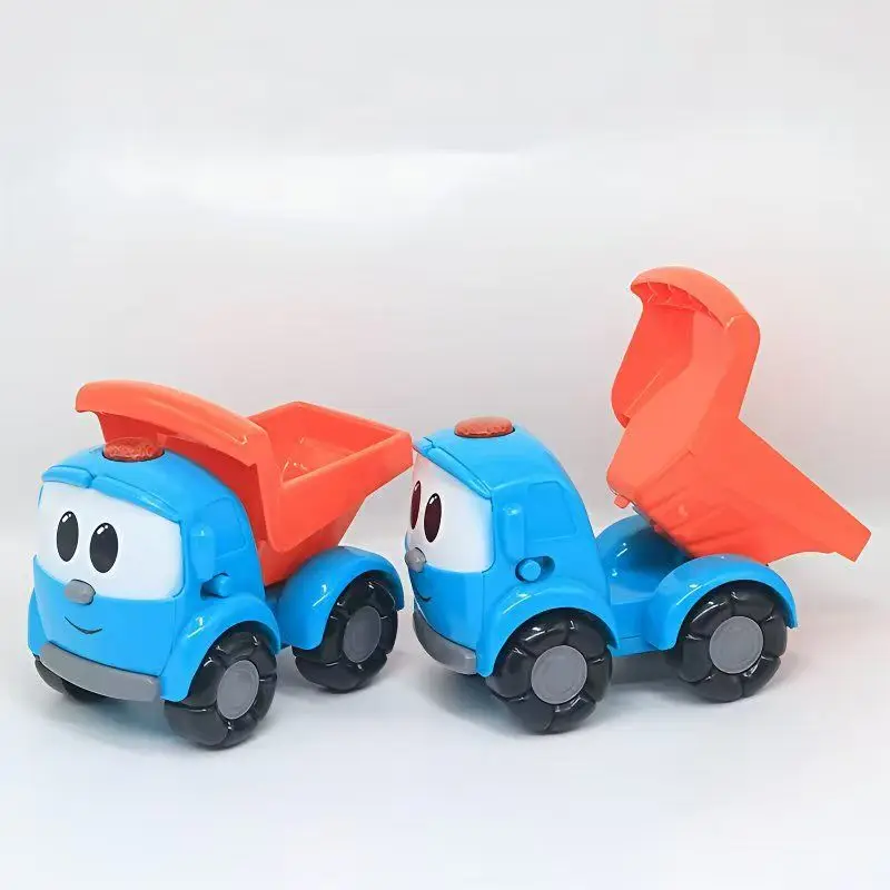 Early Learning Small Car Blue Mini Toys FarmerBlue Tractor Car Model Early Learning Pull Wire CarModel Kids