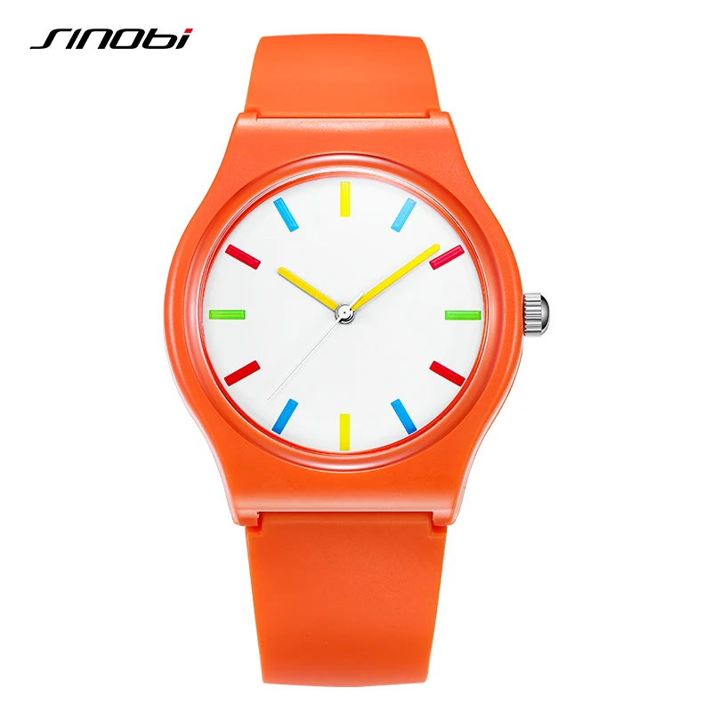 SINOBI Fashion Men's Sports Watches Colorful Design Man's Quartz Wristwatches Original Male Best Gifts Clock Montre Homme