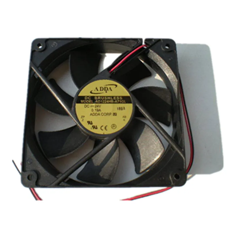 

Для ADDA AD1224HB-A71GL 24 В постоянного тока 0,19 А 12 см 12025 120x120x25 мм болты с рулонной