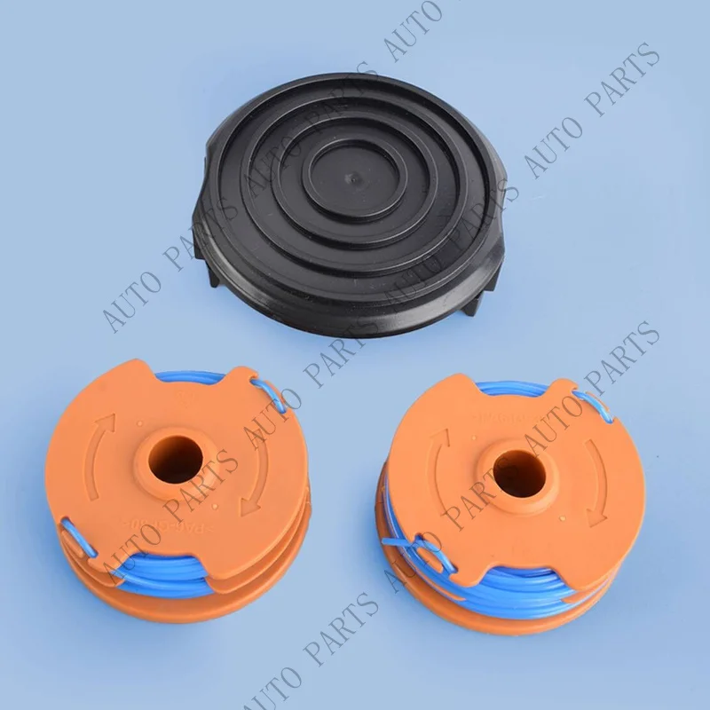 A+ 2 Pack Spool Line & Caps Fit For Qualcast GGT600A1 String Trimmer