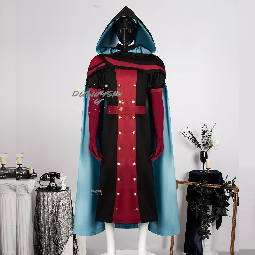 The Freak Circus The Doctor Cosplay Costume Wig Mask Anime Character Uniform Hallowen Clothes Costume Comic Con Performance