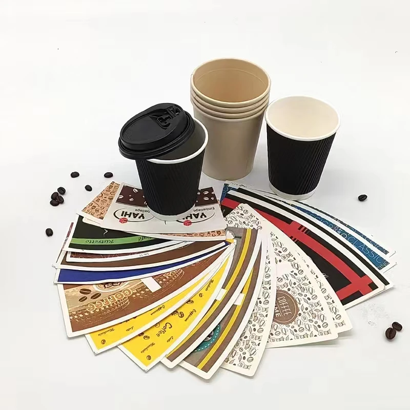 Customized product7 oz 8 oz 9 oz Disposable Coffee Tea Water Drinks Cup with Lids Production of Paper Cups China