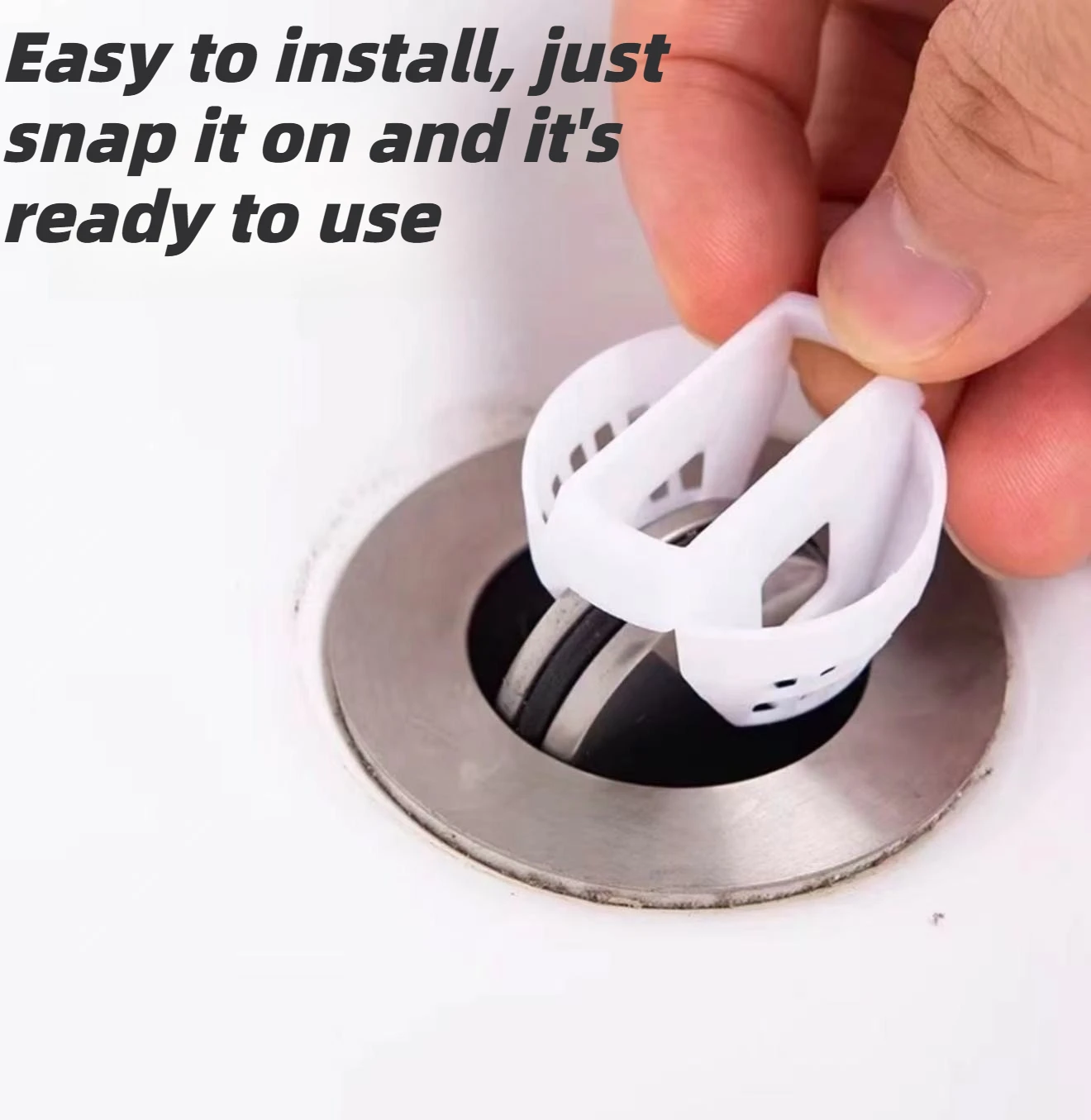 Bathroom Sink Drain Stopper Flip Top Basin Strainer Hair Catcher Filter Plug for Washroom Vanity Tub Drain Accessories