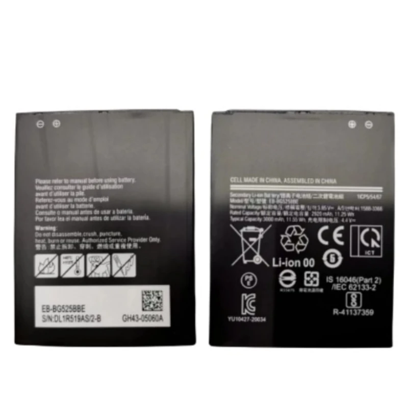 EB-BG525BBE de batería de alta capacidad de 3000mAh para baterías de teléfonos móviles Samsung Galaxy Xcover 5 G525F G525F/DS