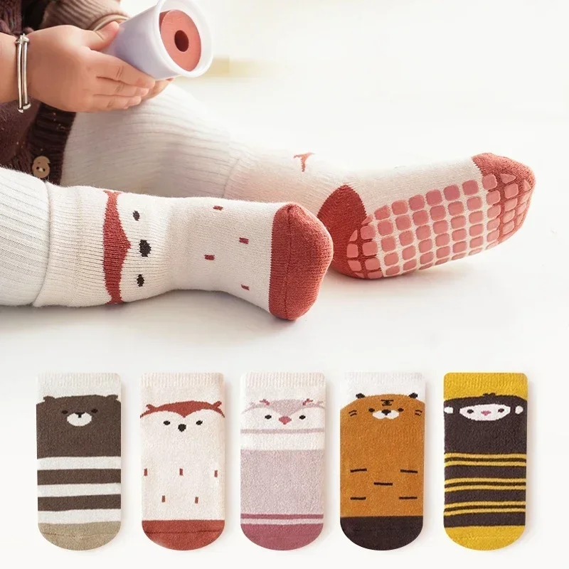 

Thicken Baby Kids Thermal Socks Children Autumn Winter Trampoline Long Socks Warm Toddler Boy Girls Home Sports Floor Socks