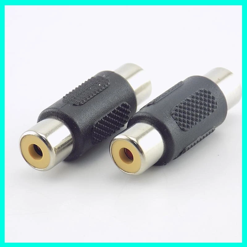 2/5/10Pcs RCA Female to Female Coupler for CCTV Camera System - AV Video Audio Cable Connector Adapter Plug E3