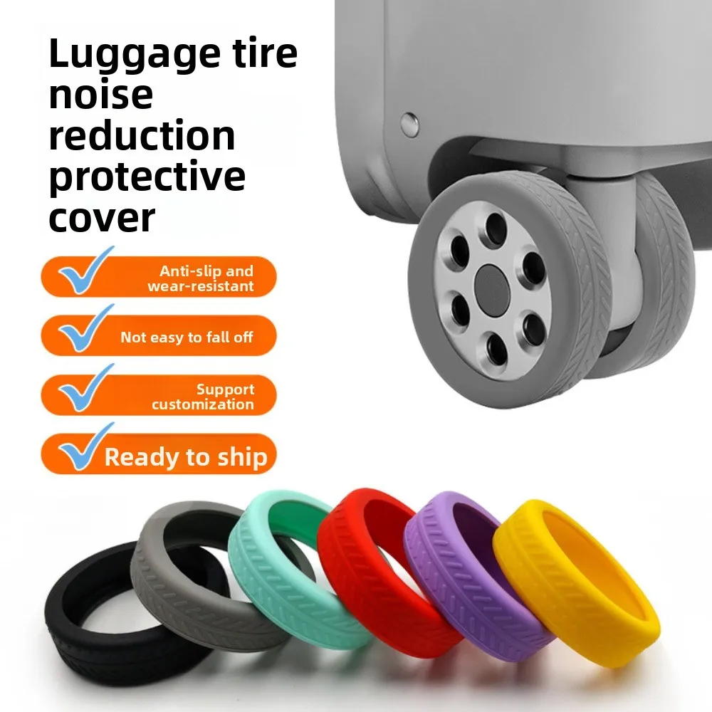 

Luggage Caster Protective Cover, Luggage Wheel Silent Cover, Anti-wear Wheel Refurbished Cover, Luggage Wheel Cover