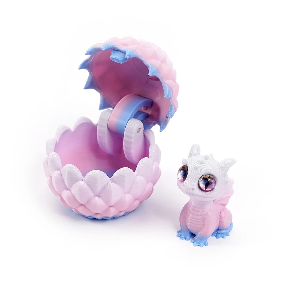 Oeufs de Dragon imprimés en 3D, 1/2 pièces, avec Mini Dragon, jouets Surprise pour enfants, cadeaux d'anniversaire, cadeaux de fête, remplissage de friandises de noël