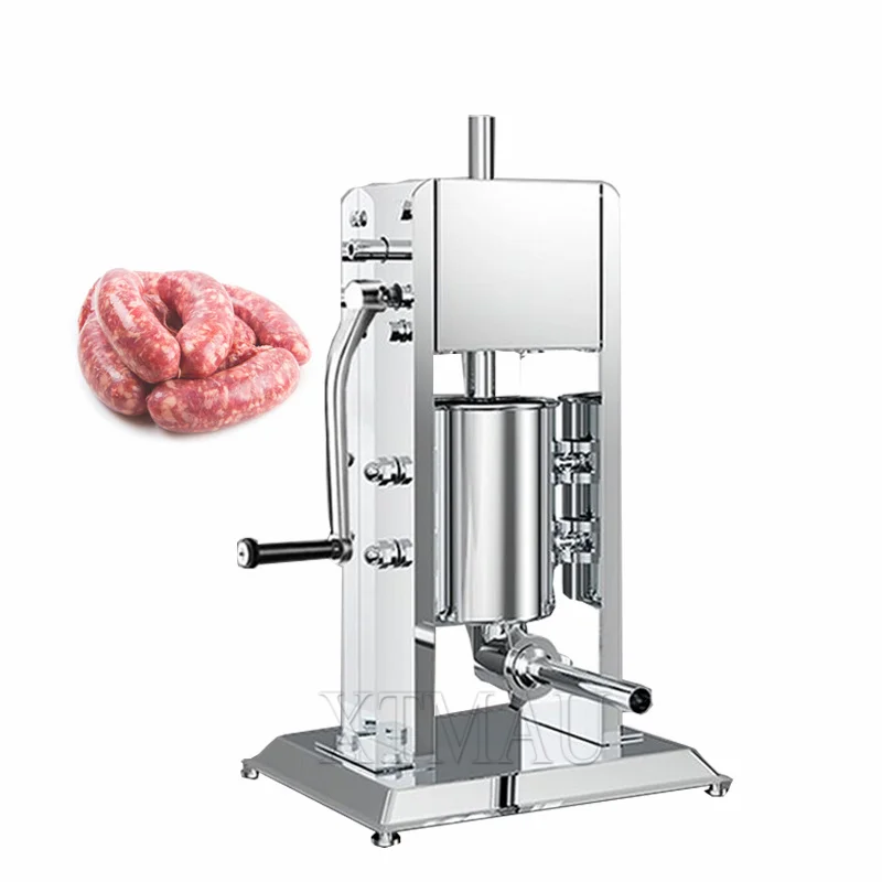 Manual Sausage Stuffer 3 5 7 L Stainless Steel Making Sausage Vertical Maker