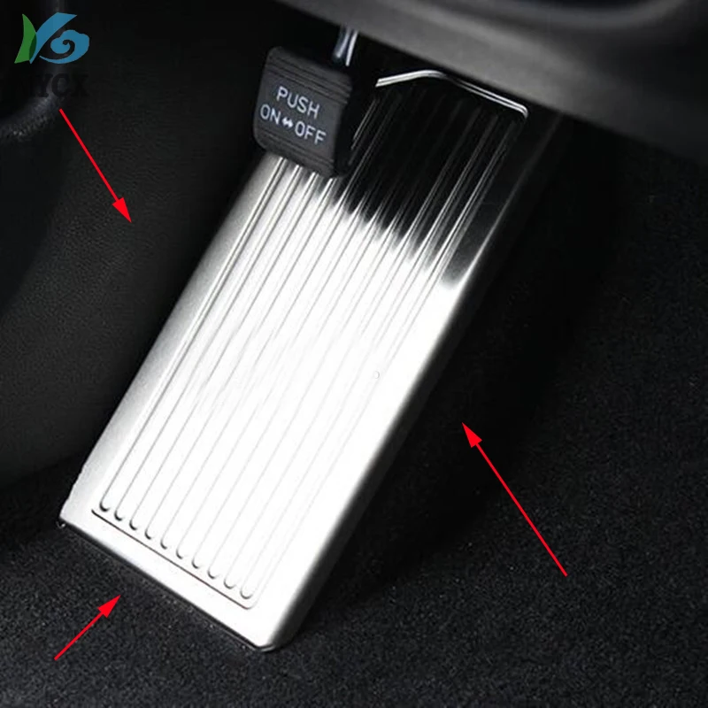 Car stainless steel foot inner Brake Rest lamp frame trim Break Pedal moulding 1pcs For Kia Sportage KX5 2016 2017 2018