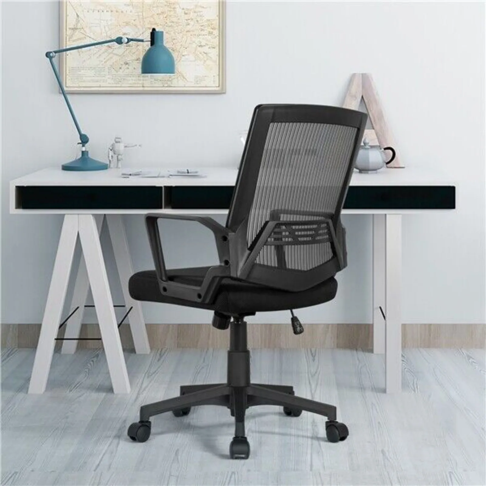 

US Black Mesh Office Chair Executive Task Computer Desk Chair Study Work Home Chair