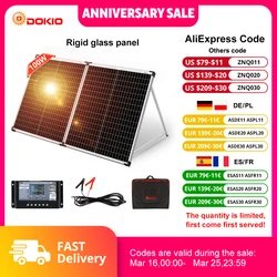 Dokio Rusland 100W 160W 200W Opvouwbaar Zonnepaneel met 10A/20A Controller voor 12V Accu Laadsysteem Zonnepaneel