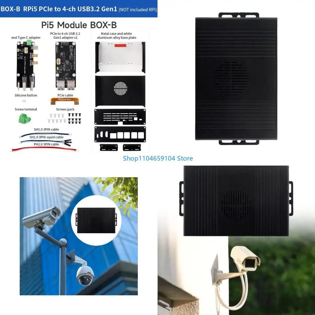 

Industrial Housing For Mini Computer With 4 USB 3.2 Gen1 PCIe Expansion Slot