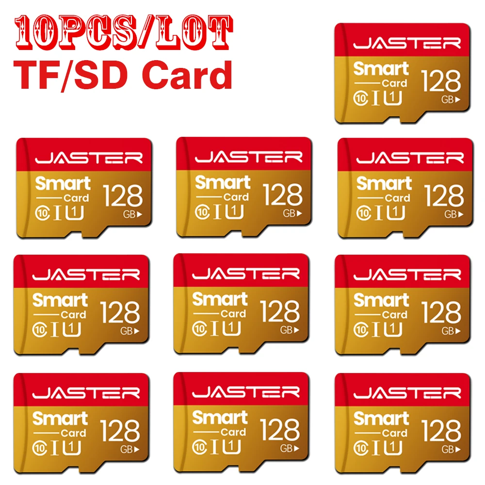 

Original Memory Cards 10PCS/lot TF/SD Card 128GB High Capacity Flash Card Class10 High-Speed SD Card for PC/phone/Camera/Mac