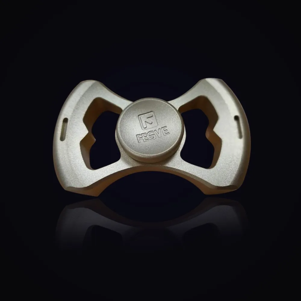 FEGVE EDC Brass Fidget Spinner Anxiety Toys Two-Bladed Fidget Spinner Anxiety Relief Gadgets Fidget Toys Adults