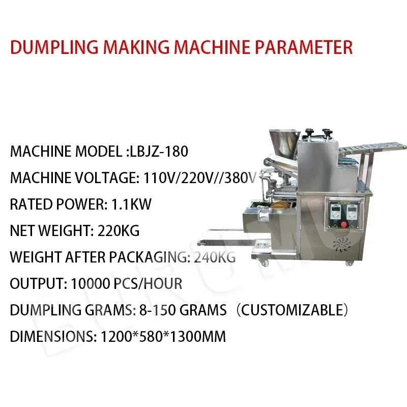 

Multifunction Samosa Dumpling Pelmeni Machine Customizable Gyoza Making Machine