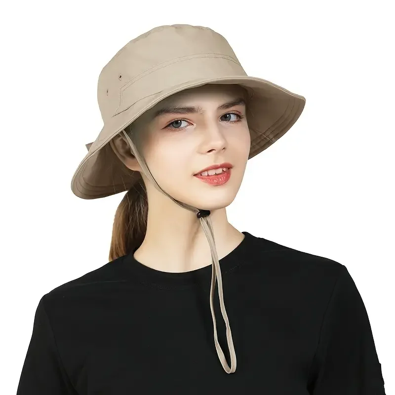 Sun Protection Short Brim Bucket Hat, Breathable Foldable UV Protection Cap For Hiking Camping Fishing Hunting