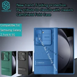 For Samsung Galaxy Z Fold 6 Case Nillkin Camshield Fold Case Lens slide cover, phone case holder, pen slot protective cover