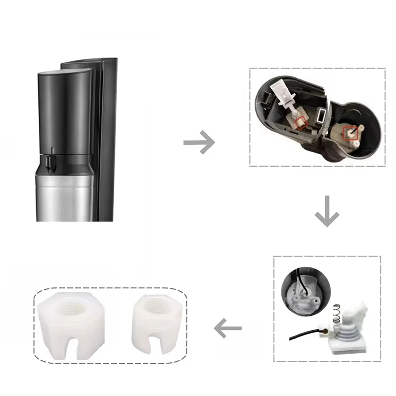 【Clearance Sale】4Sets Soda Machine Replacement Nut Compatible For Sodastream Jet, Spirit, Easy, Crystal, Terra, Duo 1.0 & 2.0