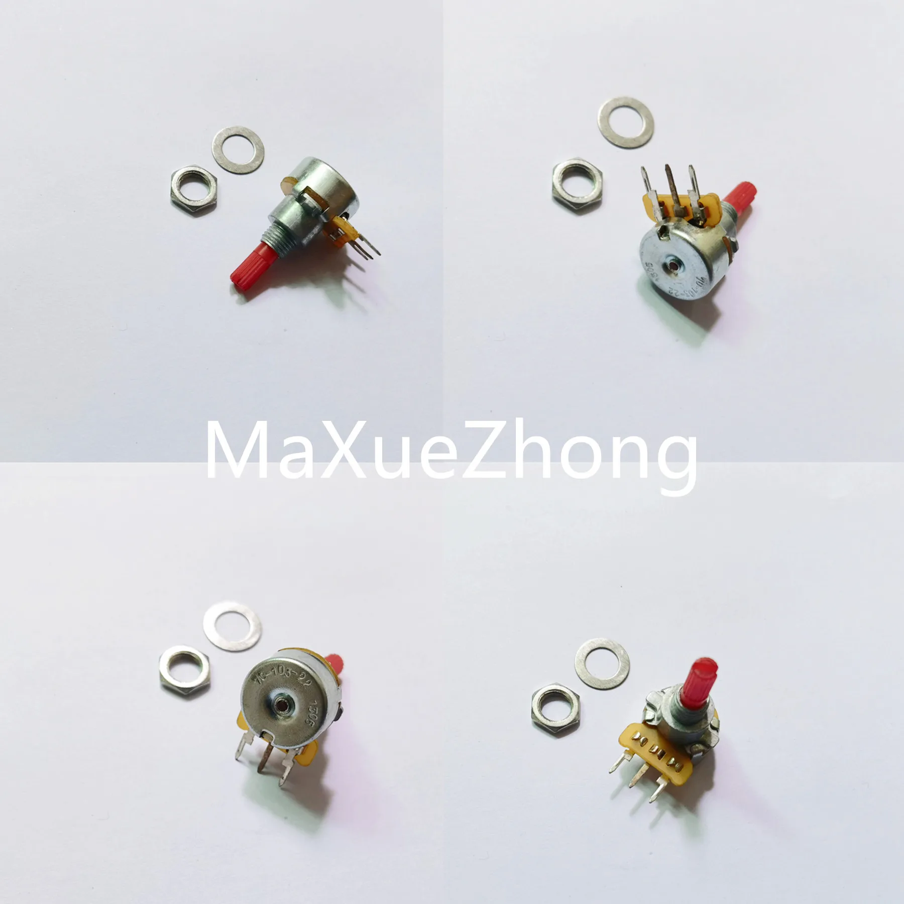 Original New 100% Import 70-103-22 10K Single Potentiometer Red Handle Thread Long 15MM Axial Diameter (SWITCH)