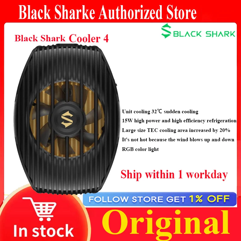 HOT Black Shark Cooler 3 Pro Fast Phone Cooler 2 Pro For iphone 15 ROG 7 Nubia Redmagic 9s Pro Xiaomi Smartphone FunCooler