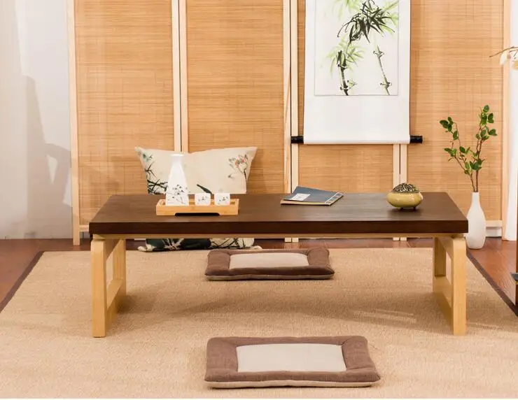 Mesa de centro de estilo moderno con patas de madera, mesa rectangular plegable de 110/120cm, mesa de té de madera multifunción para sala de estar, mesa de cóctel