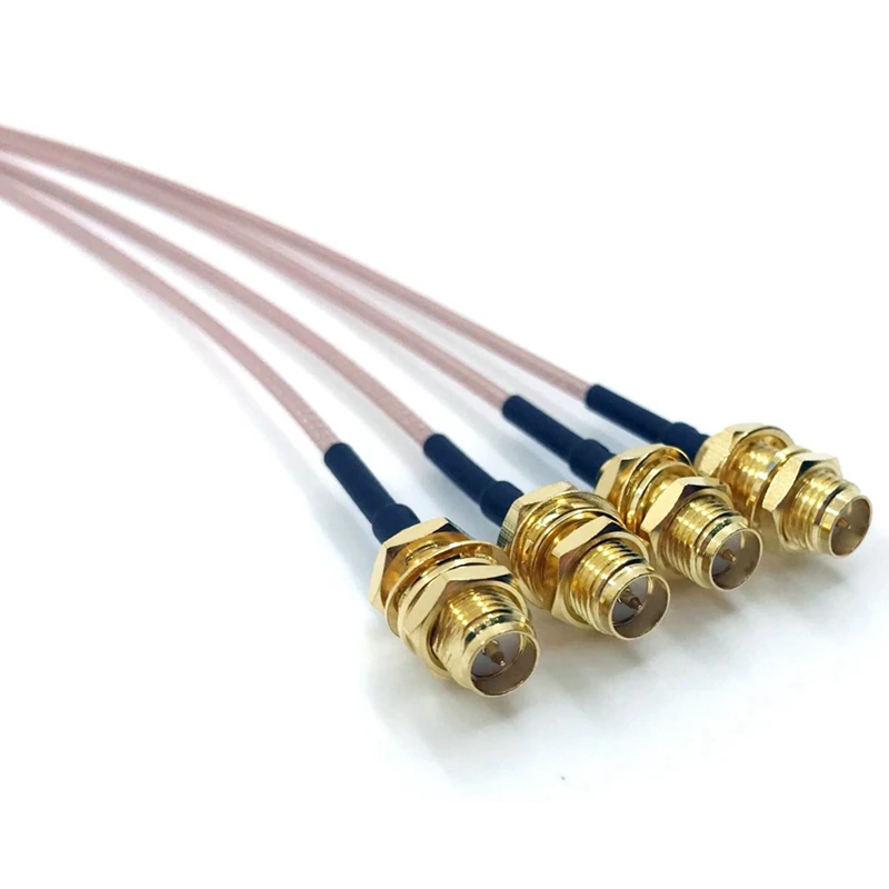 RF. U-l-Mini PCI إلى أنثى هوائي ضفيرة ، wi-fi ، محوري ، كابل منخفض الفقد ، IPEX ، IPX ، our ، حزمة من 4