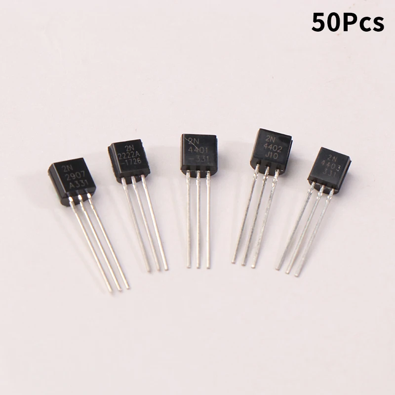 50pcs DIYTZT 2n3904 2n3906 2n4403 2n2907 2n4401 2n2222 Pn2222 2n5551 2n5401 NPN Low Power Transistor