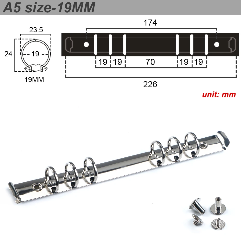 5PCS Lots A5 A6 A7 Ring Mechanism 15 20 25 30MM