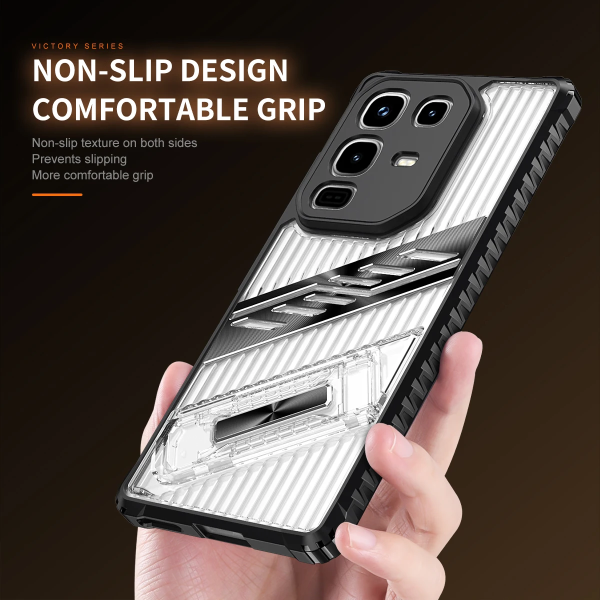 Shockproof Stand Case for Infinix Note 50 40 Pro Plus 4G 5G Hot 11S 50i 50 40 Spark 10 Pro Go Cover Crystal Back Holder Shell - view 4