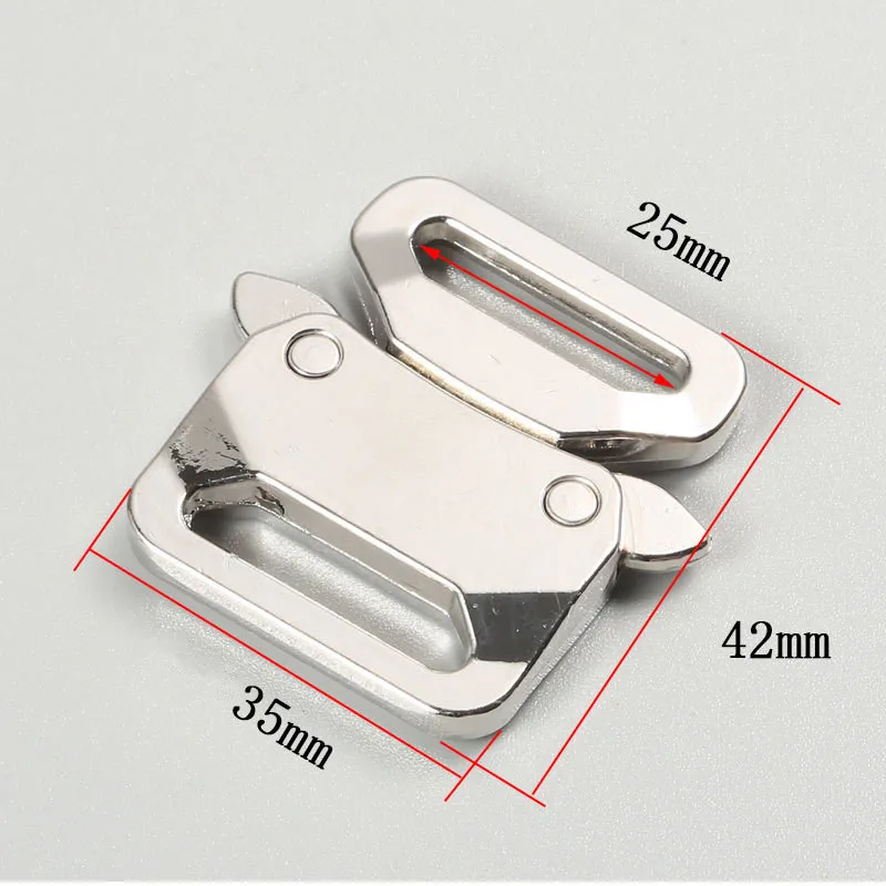 1pcs 20/25mm Metal Automatic Release Buckles Belt Adjustment Buckle DIY Multifunctional Outdoor Strap Band Snap Hook Accessory