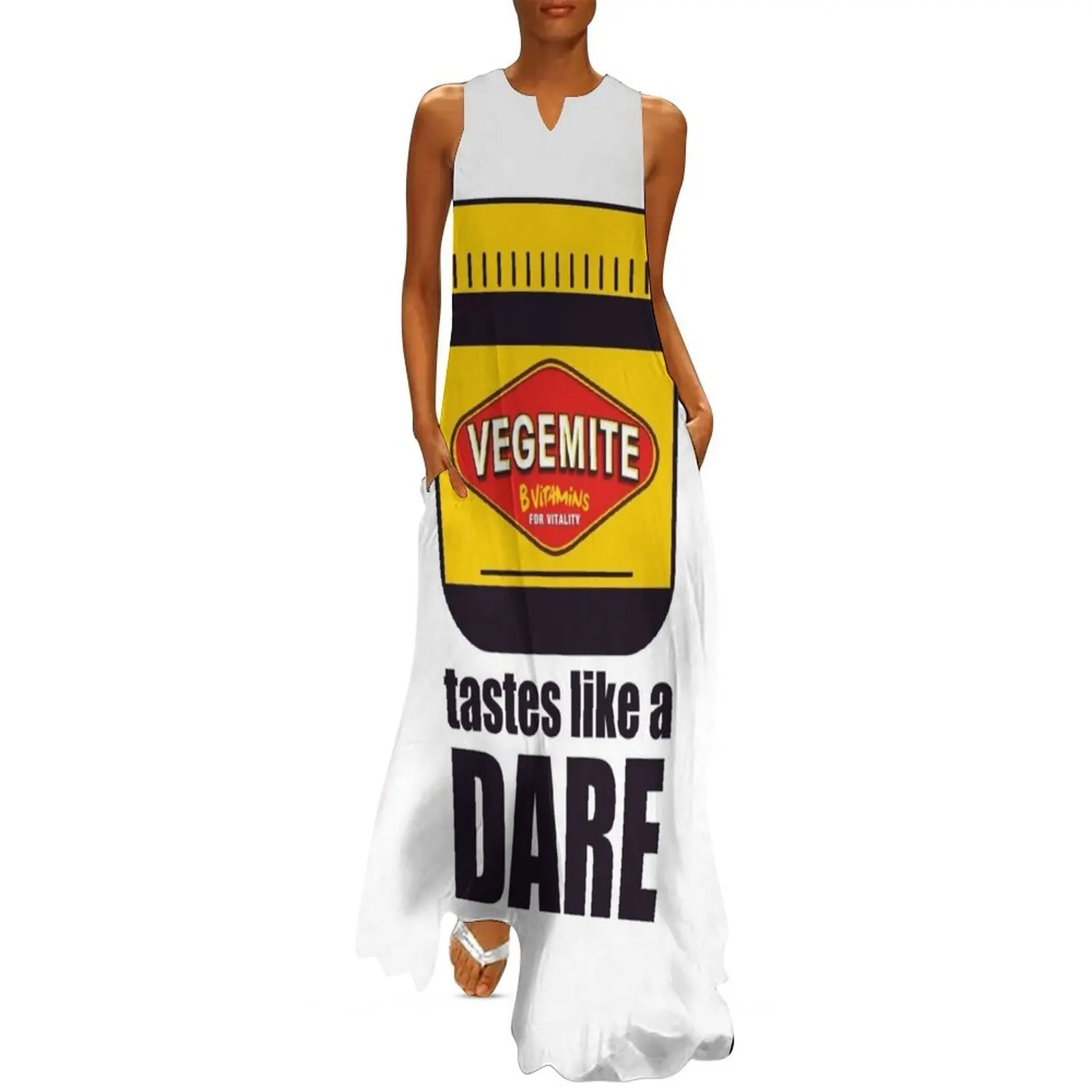 

Vegemite - Tastes like a dare Long Dress Beachwear dress for women dresses with long sleeves women party dresses