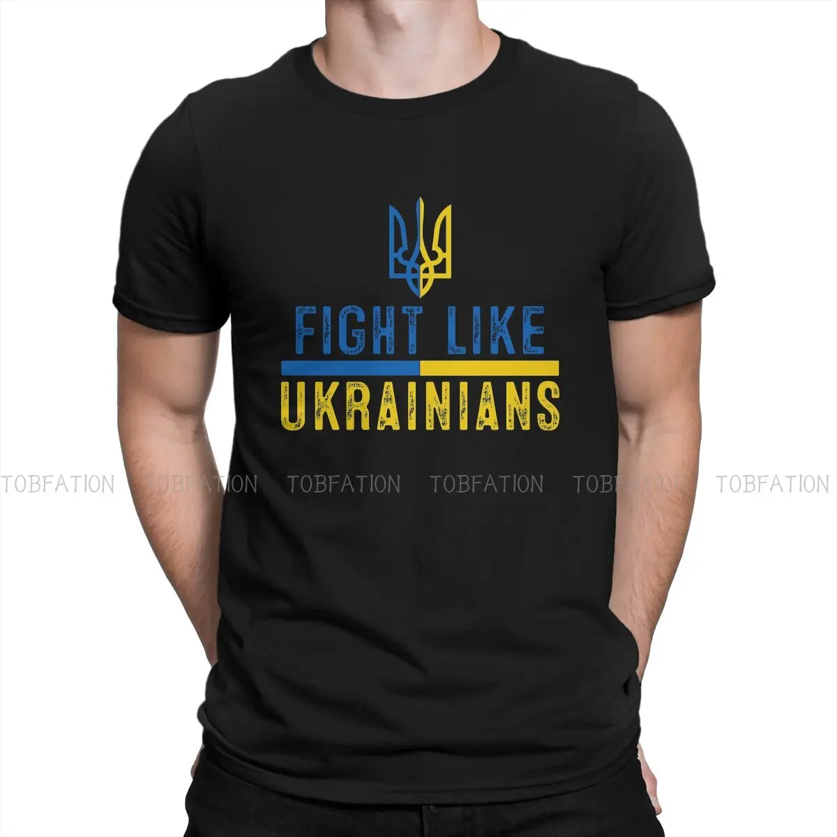 Fight Like Ukrainians Ukraine Tshirt Top Graphic Men Vintage Grunge Summer Men's Clothes Cotton Harajuku T Shirt