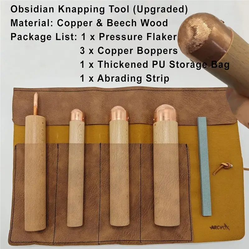 Professional Handmade Striking Tools Stone Age Tool Kit Napping Tools For Professionals And Beginners